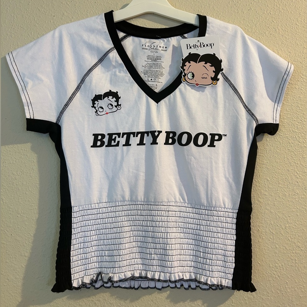 Betty Boop White and Black Top